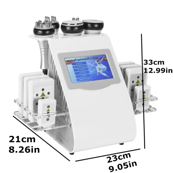 Machine Amincissante 6 en 1 – Cavitation Ultrasonique 40K & Lipo Laser 8 Tampons – Image 3